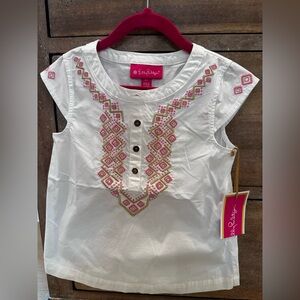 Lilly from Target  White Embroidered Kids Top